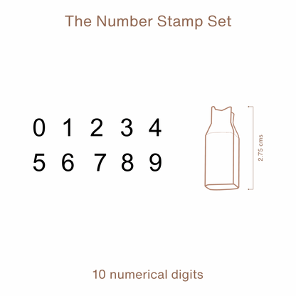 COMBO | Alphabet + Number Stamp Set