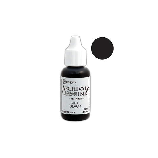 Jet Black Archival Refill Ink Bottle