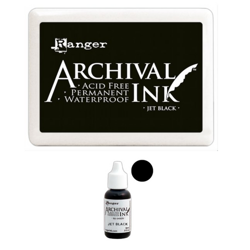 Black Ink Pad Comparison/Demonstration - Kat's Adventures in Paper